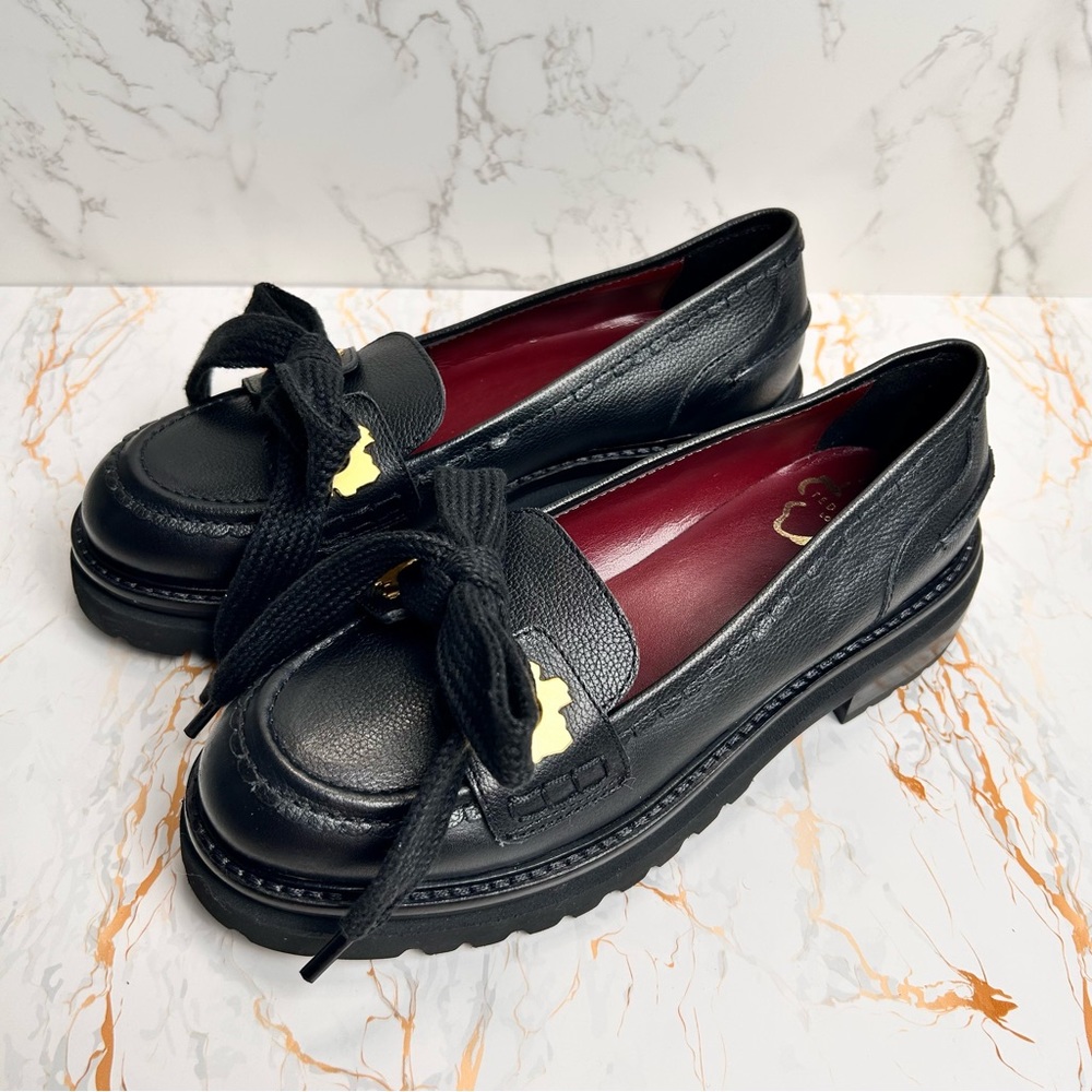 TED BAKER  London women's ZINNAY tie Leather Loafer